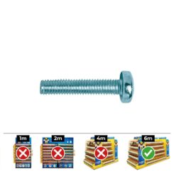 Caixa 250 unid. parafuso métrica cabeça de queijo philips din/ref 7985 Ø5x25mm zincado celo