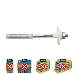 Saco de 2 unidades porca de ferro fixação de PIA Ø10x120 flth
