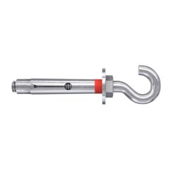 Bolsa 4 buchas metálicas FSL 10 acabamento gancho M8x60mm 98458 fischer