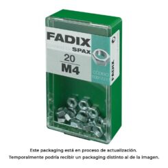 Caixa S 20 unid. porca zinco m 4 fadix