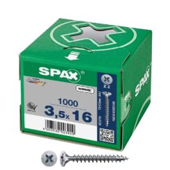 Caixa 1000 unidades. parafuso universal de cabeça chata wirox 3,5x16mm z2