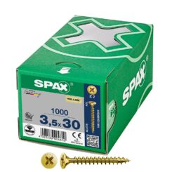 Caixa 1000 unidades. parafuso de cabeça plana universal yellox 3,5X30MM Z2