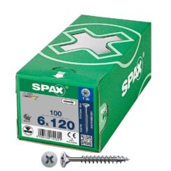 Caixa 100 unidades parafuso de cabeça plana universal wirox 6X120MM T30