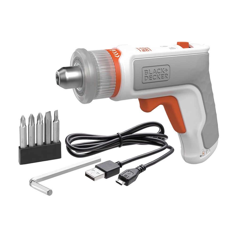 Kit de chave de fenda hexdriver 3,6v recarregável + aspirador portátil 3,6v - Image 4
