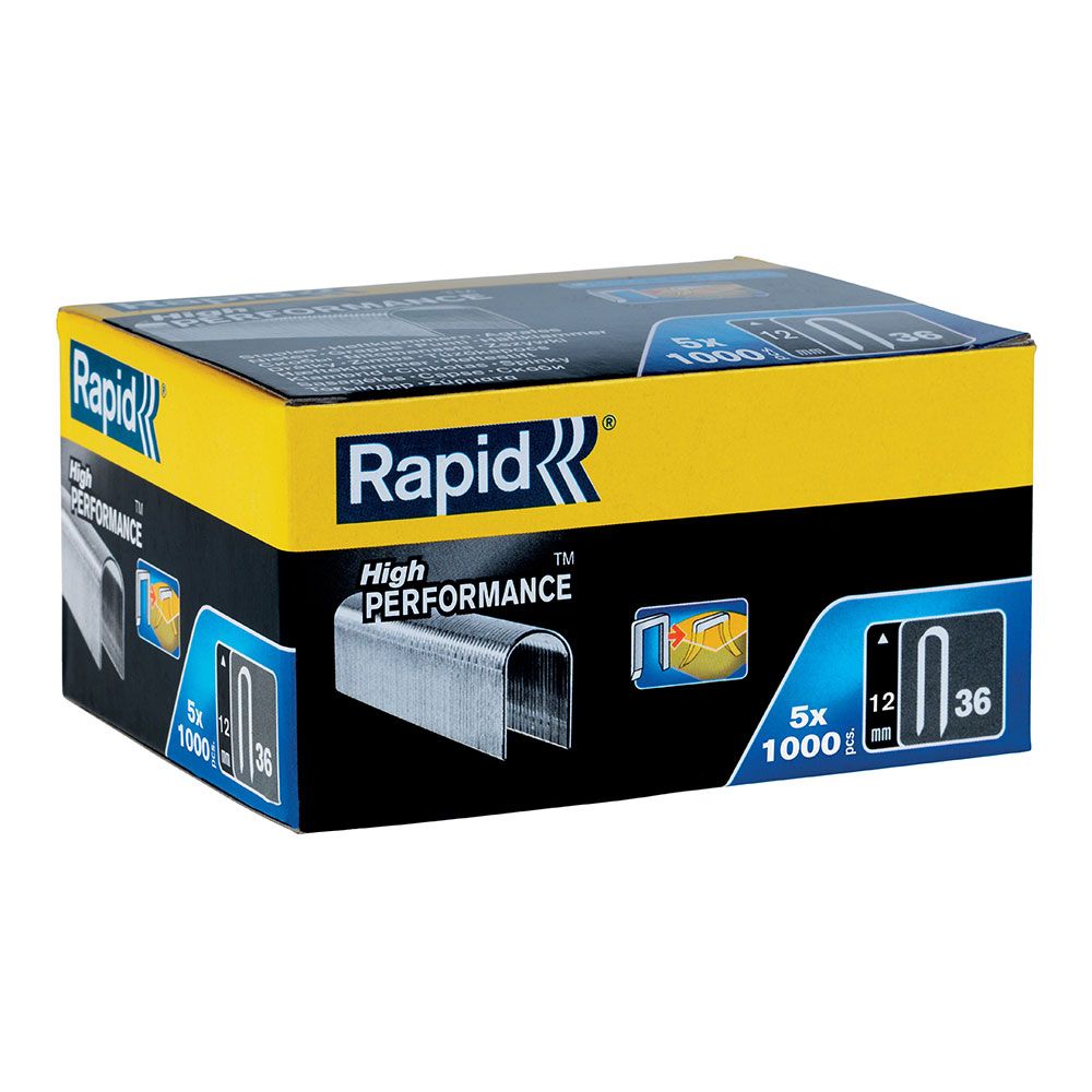 Grapas para cable 36 12 mm. 5 x 1000 uds, 5000 uds