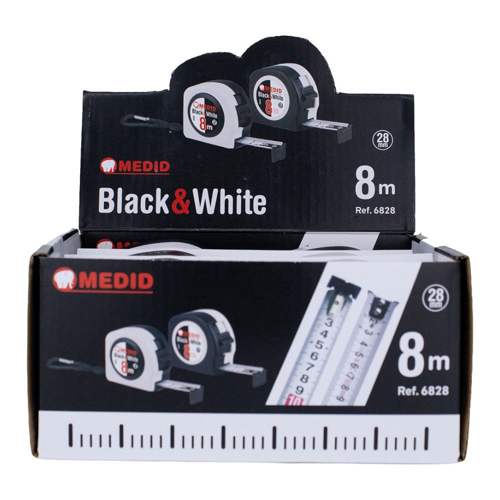Flexómetro black & white 8 m x 28 mm - Image 5