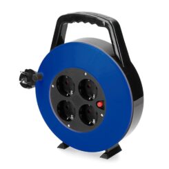 EDM Enrolador de cabo 10 m 3 g 1,00 mm² 4 tomadas bipolares com t/tl doméstico com protetor térmico