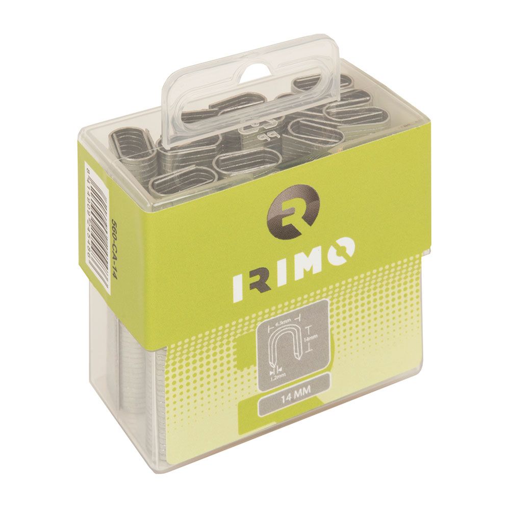 Grampos para cabos 12 mm, 1000 un