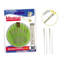 Blister de 30 agulhas extras de ponta de ouro hidalgo modelos variados