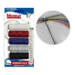 Blister de 5 carretéis de linha hidalgo sortida