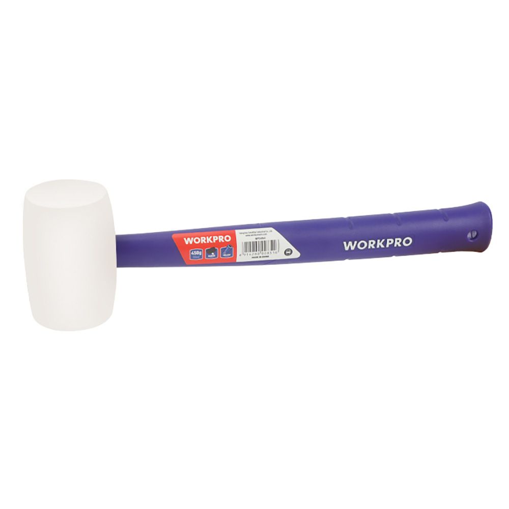 Martelo de borracha branco 450 g - Image 4