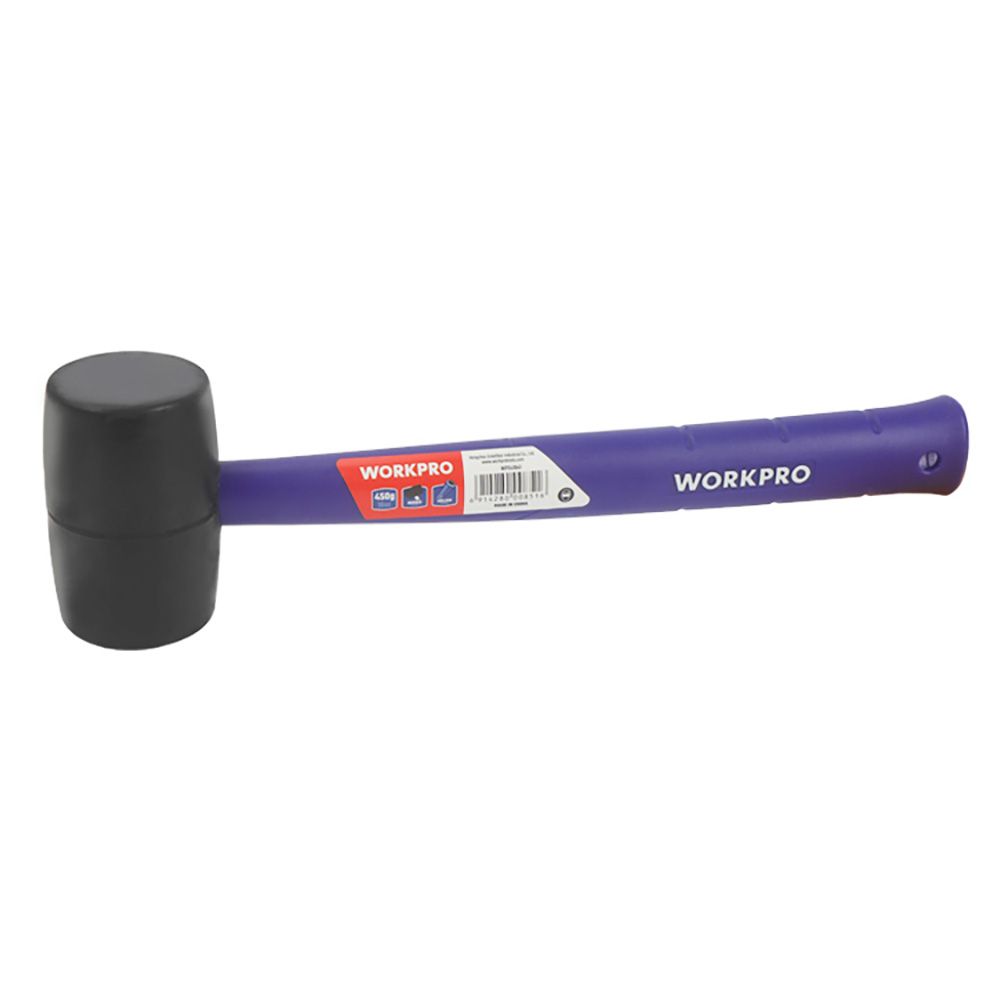 Martelo de borracha preta 450 g