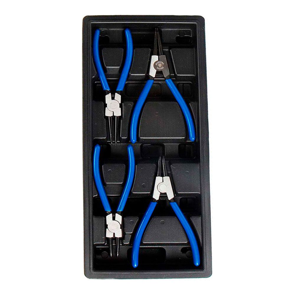 Alicates para arandelas de seguridad, juego 4 piezas, serie modular