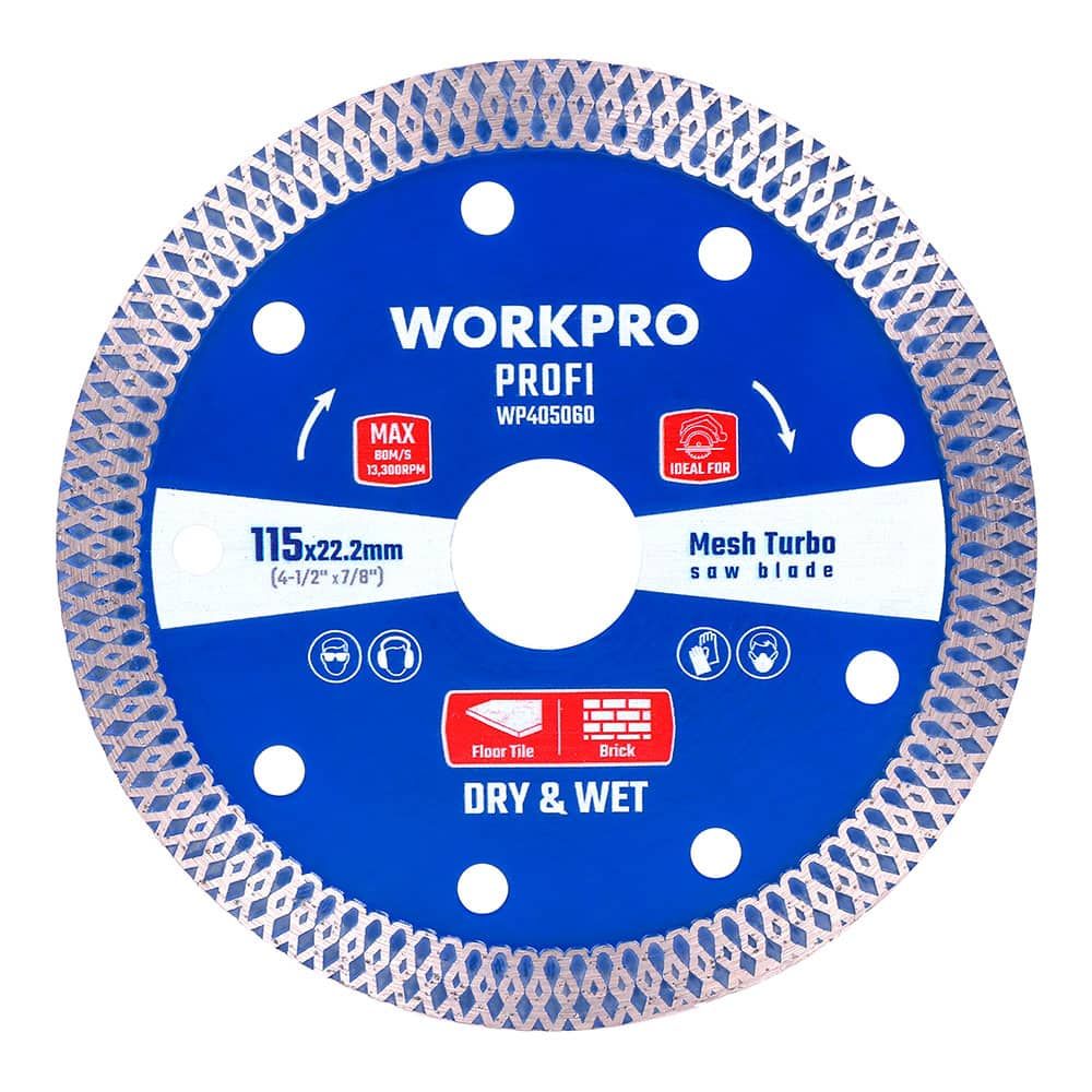 Disco de corte profi diamantado, malha, turbo ultrafino corte profissional Ø115 x 22,2 mm