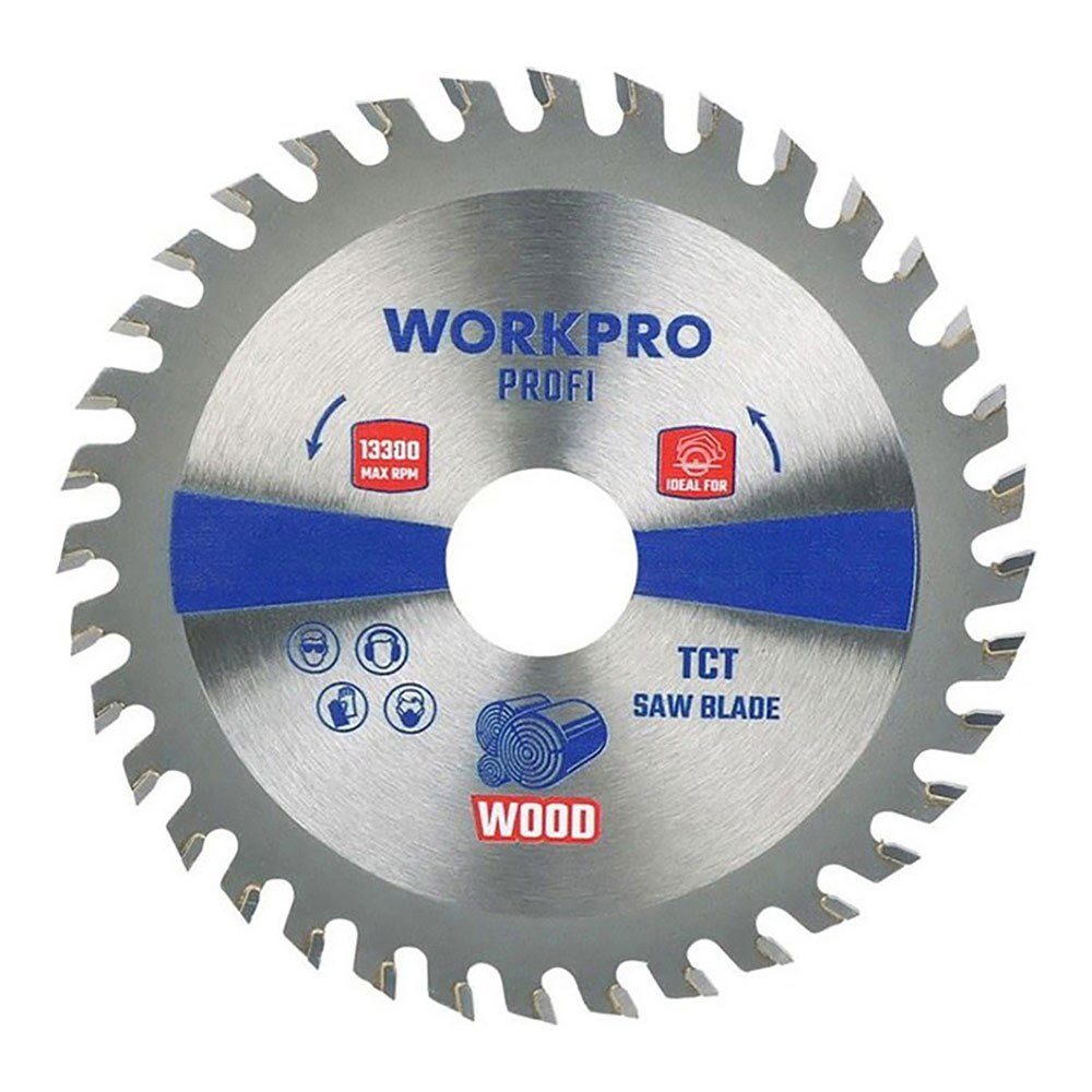 Lâmina de serra circular TCT para madeira, profissional, Ø115 x 22,2 mm x 36 dentes