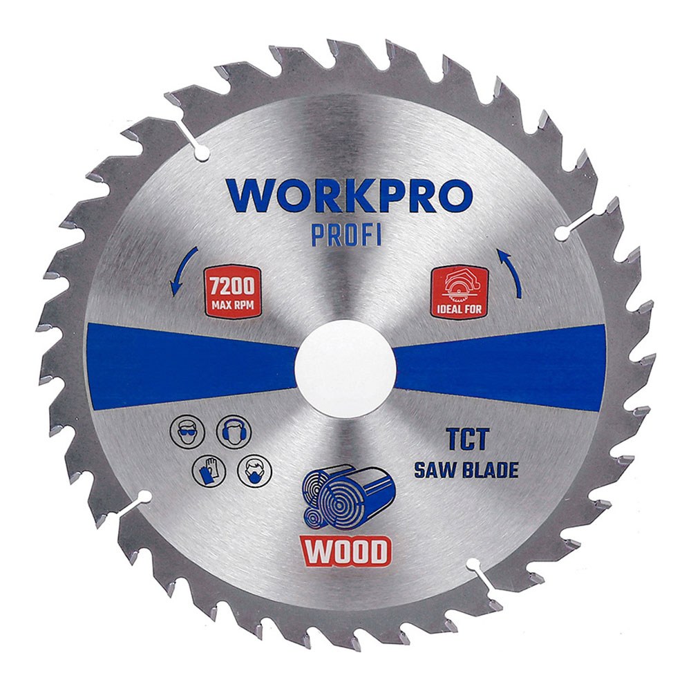 Lâmina de serra circular TCT para madeira, profissional, Ø165 x 20 mm x 48 dentes