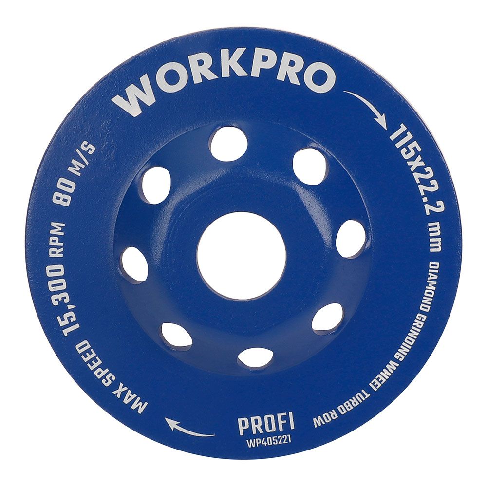 Mó de copo diamantada turbo, profi, Ø115 x 22,2 mm - Image 2