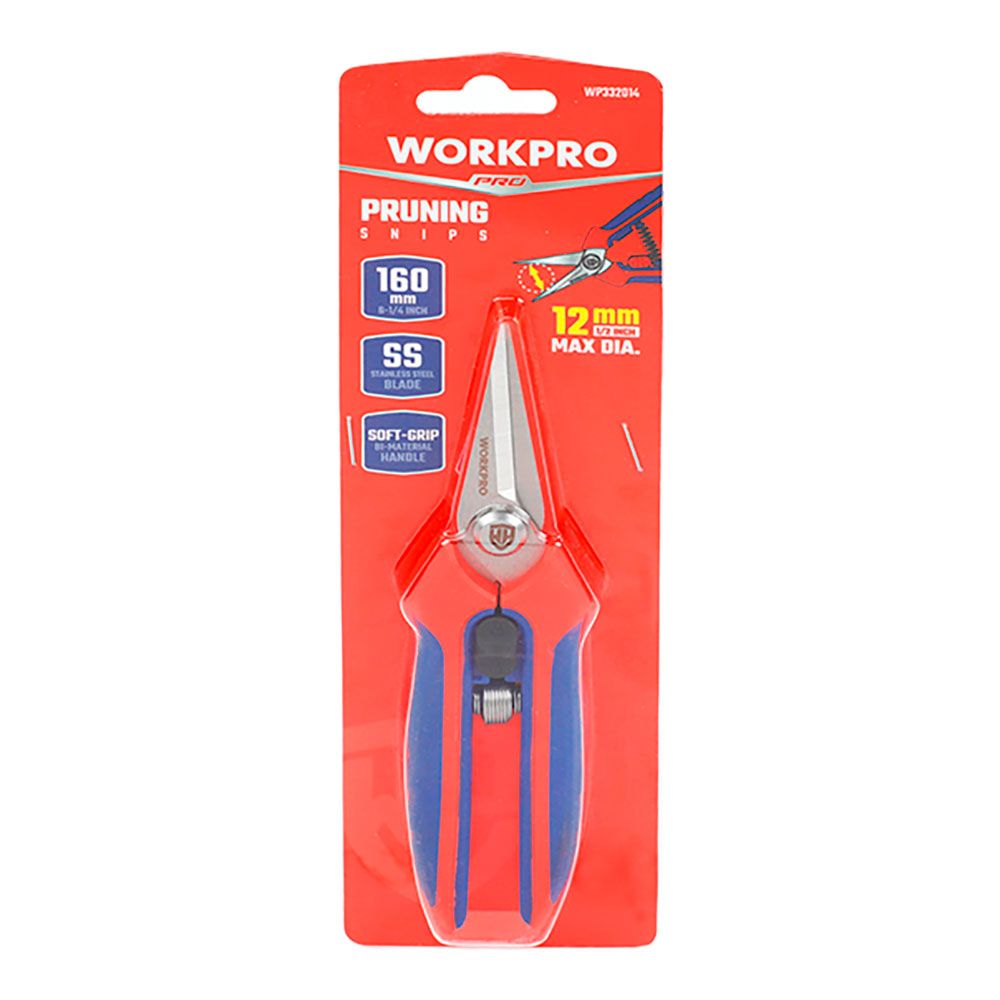 Tesoura de poda ponta reta, corte máximo Ø12 mm, 160 mm - Image 2