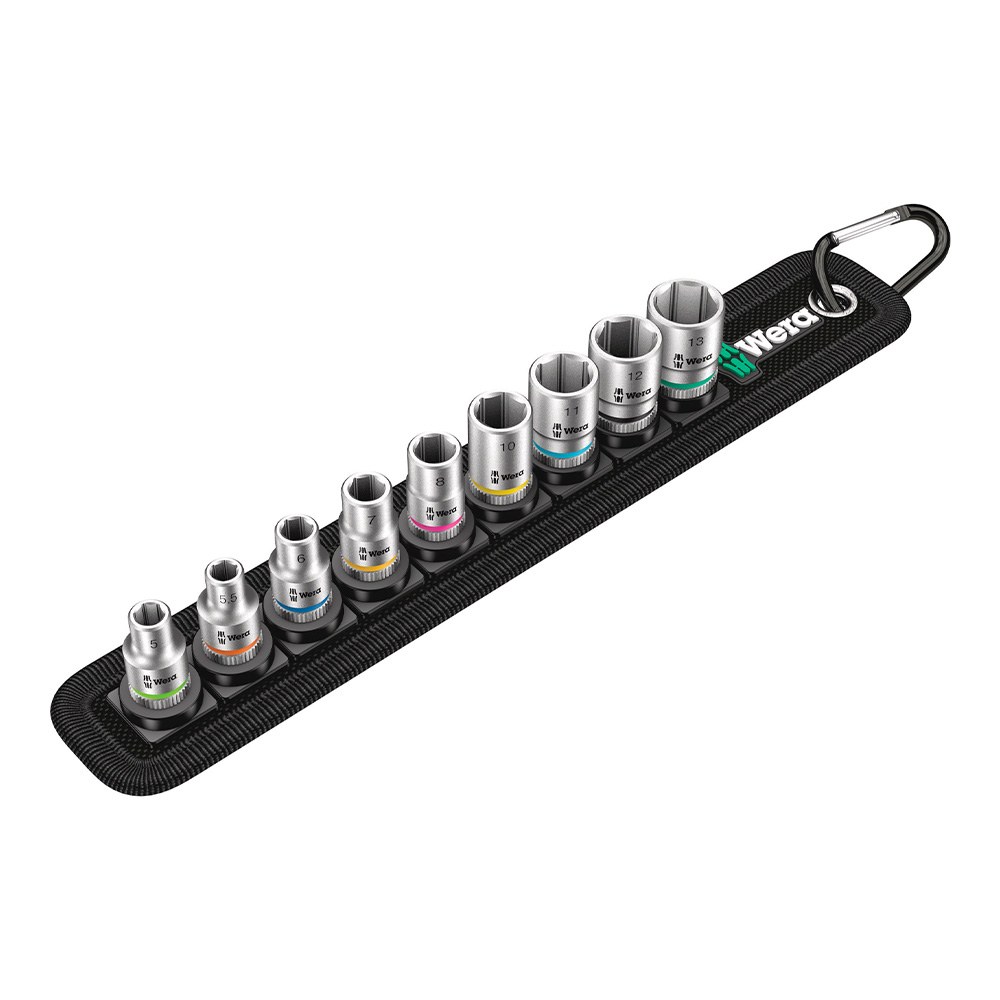 Vasos ¼ pulg belt a4, juego 9 piezas