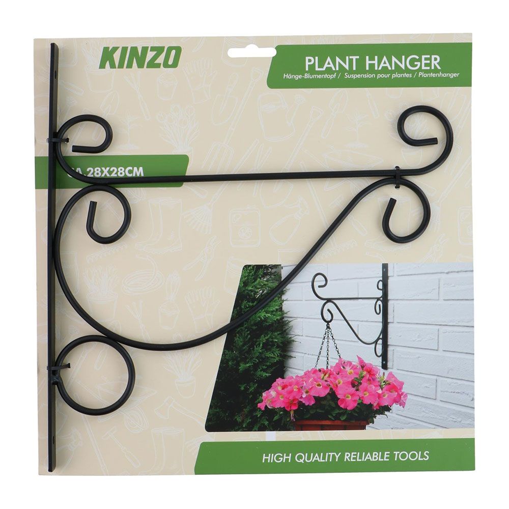 Colgador de plantas negro, modelos variados, 28 x 28 cm - Image 3