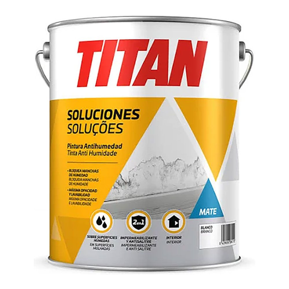 Tinta antihumidade branco mate, 1 l
