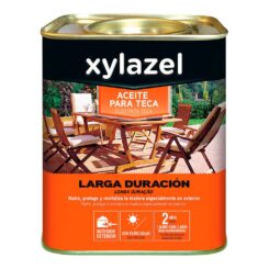 XYLAZEL Óleo de teca de longa duração, cor noz 750 ml