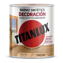 TITAN Verniz decorativo sintético acetinado incolor 250 ml