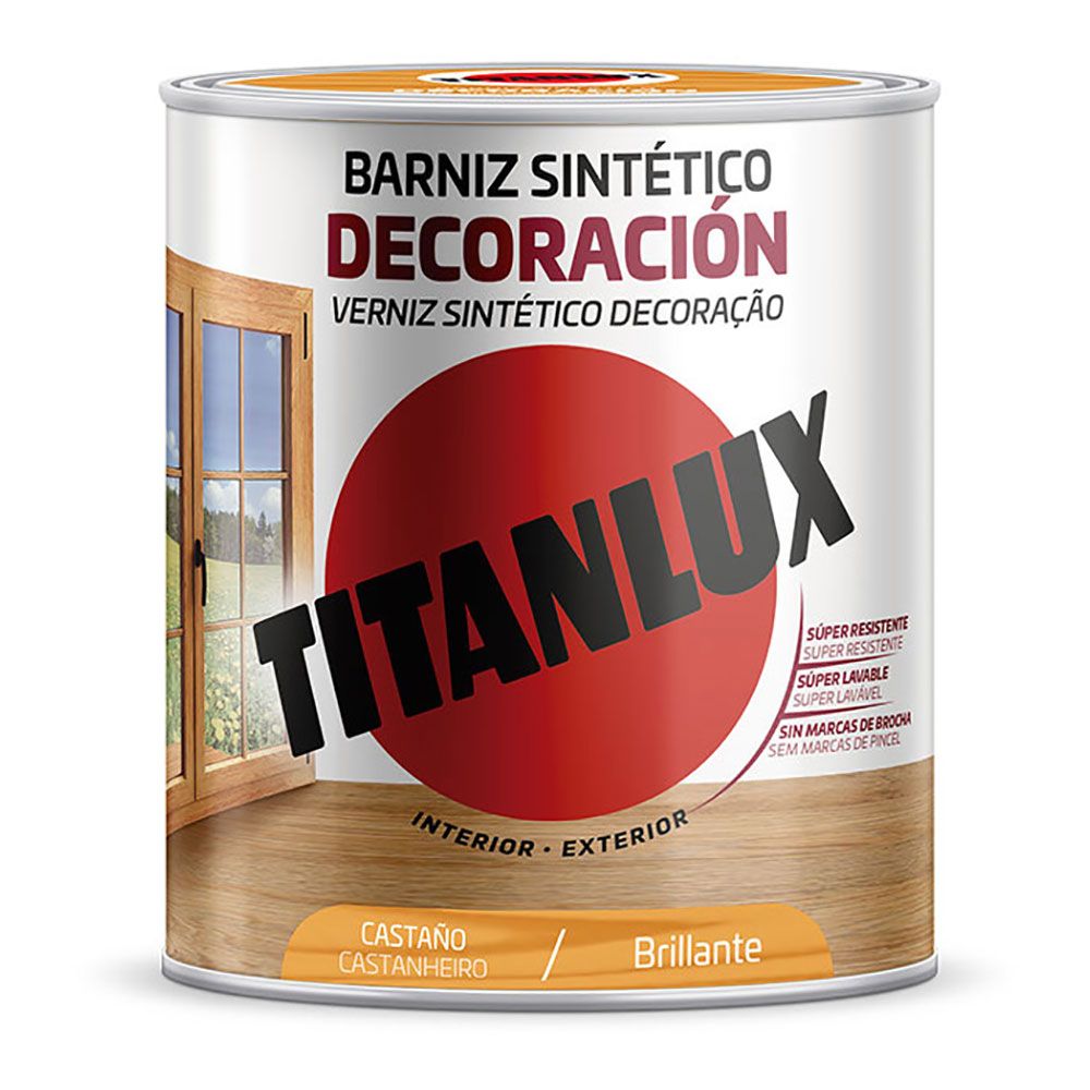 Verniz sintético decoração brilhante castanho 250 ml
