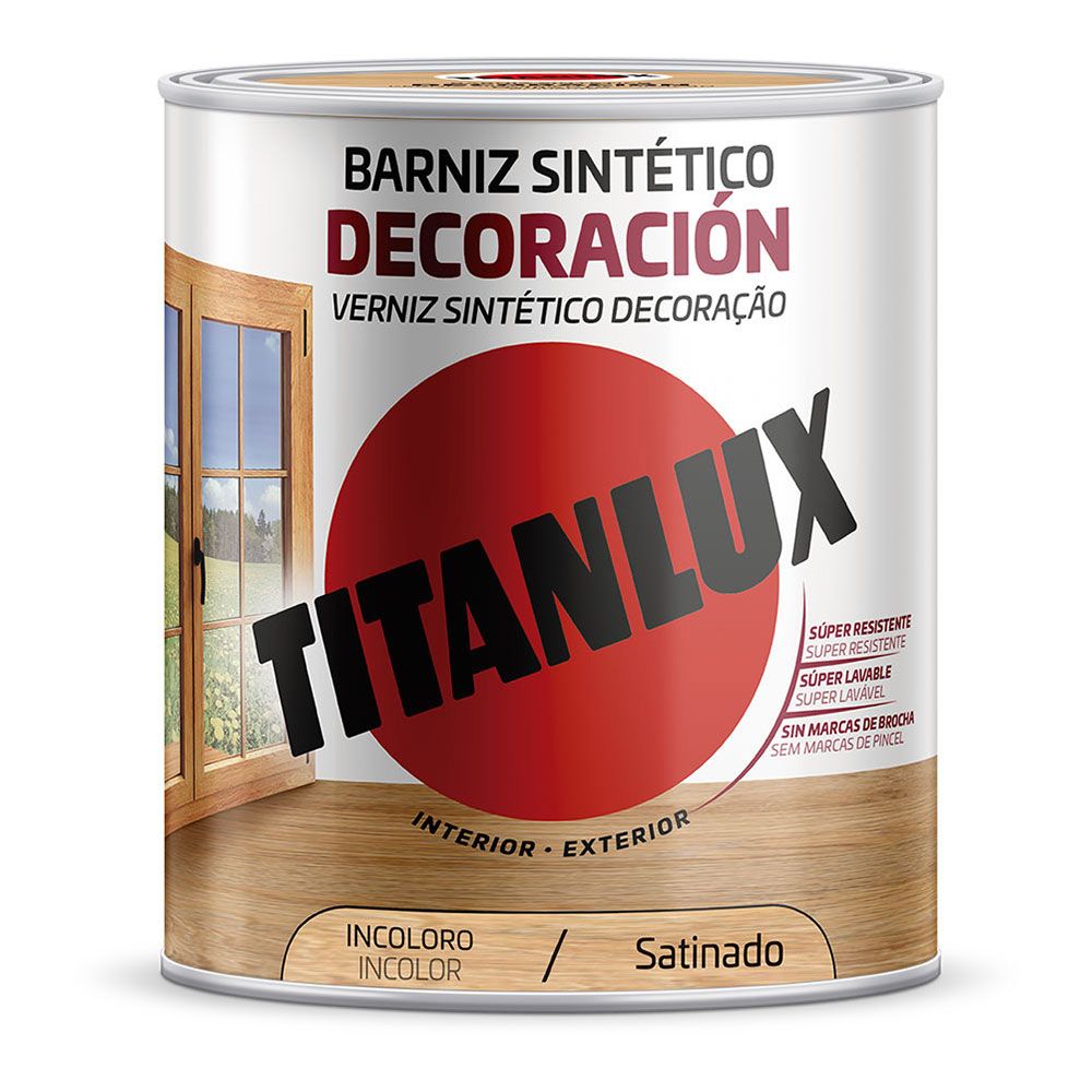 Verniz sintético decoração acetinado incolor 4 L