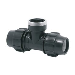 Ligação T mista polipropileno rosca fêmea 25 mm x ¾ POL