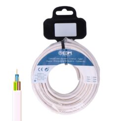 EDM Enrolador de mangueira tubular h05vv-f 3 g 1,00 mm² branco, 10 m
