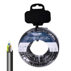 Rolo de cabo elétrico VV-K06/1Kv 5 g 2,50 mm² preto 5m
