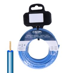EDM Enrolador de cabo h07z1-k 1,50 mm² azul, 5 m