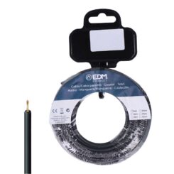 EDM Enrolador de cabo h07z1-k 2,50 mm² preto, 15 m