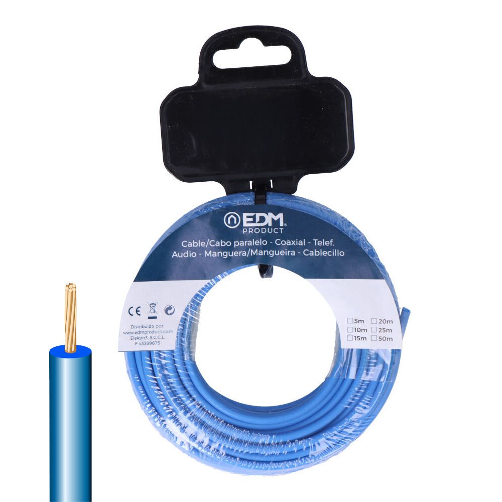 Cabo H07Z1-K 6 mm² azul 15 m