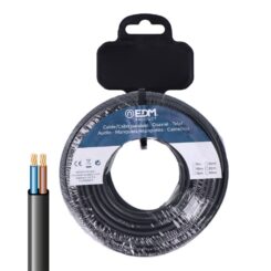 Rolo de cabo paralelo H03VV-F 2 x 0,75 mm² preto, 15m
