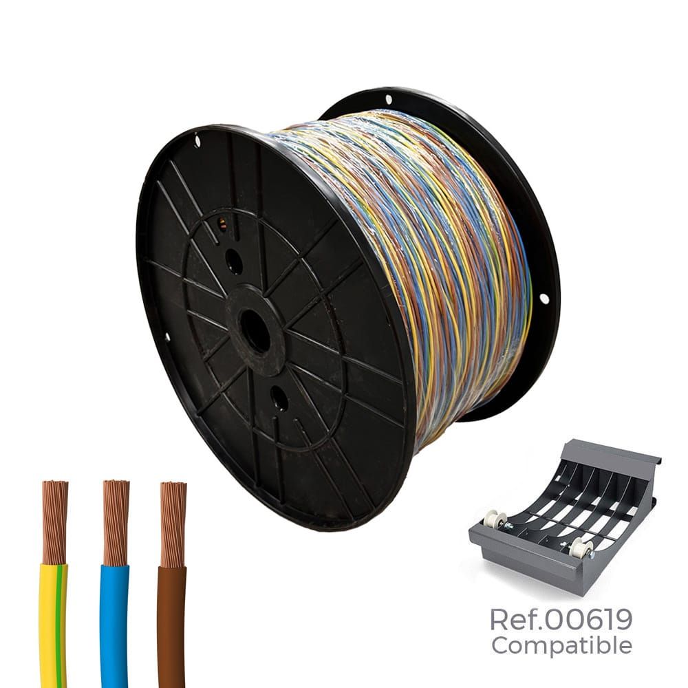 Cabo trançado H07Z1-K 3 g 1,50 mm² 3 cores 300 m. (bobina grande)