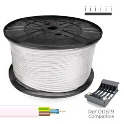 SEDILES Mangueira tubular h05vv-f 3 g 2,50 mm² branca, 150 m. (bobina grande)