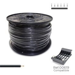 Cablecillo h07v-k 2,50 mm² negro, 800 m. (bobina grande)