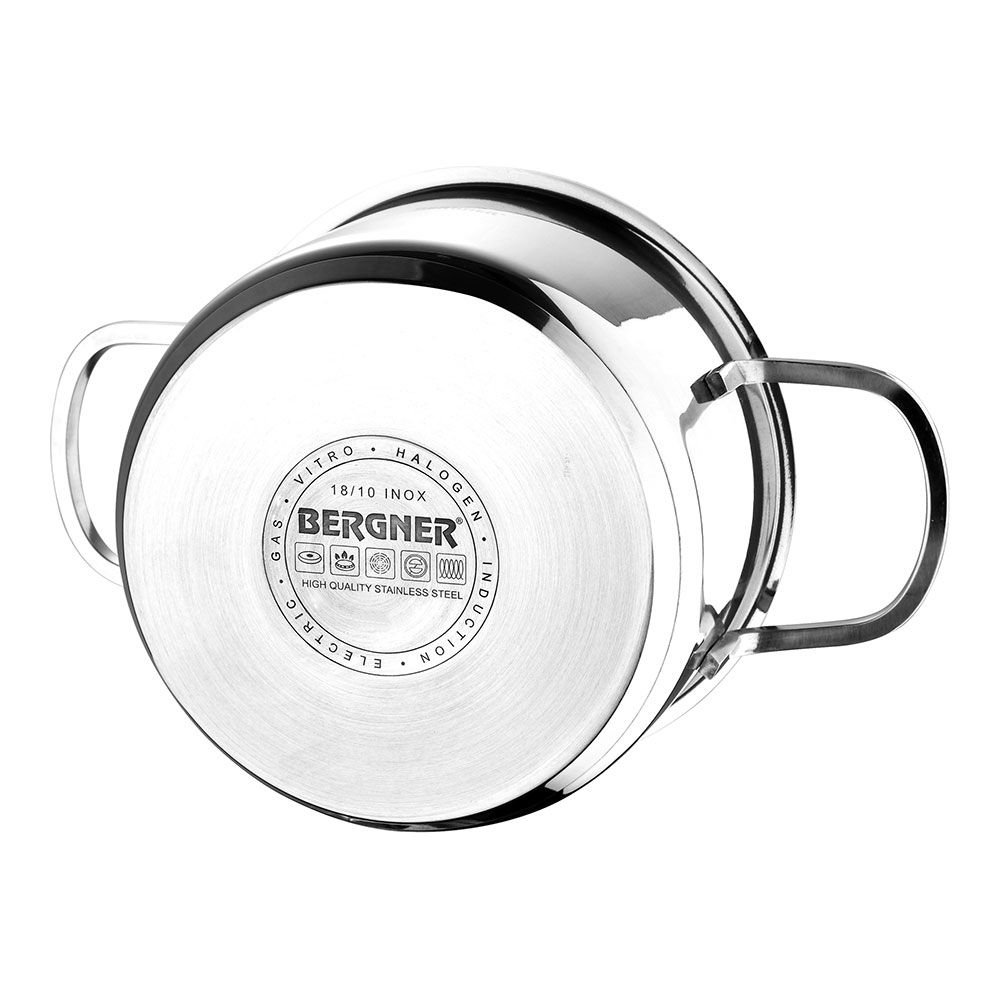 Trem de cozinha com 6 peças de INOX para indução: caçarola de 16 cm com tampa / caçarola de 18 cm com tampa / caçarola de 20 cm com tampa - Image 2