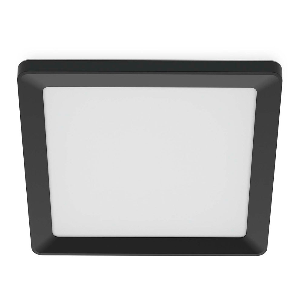 Plafon quadrado preto valen, 17 W, 2050 LM, 2200 - 6500 K, 395 x 37 x 395 mm