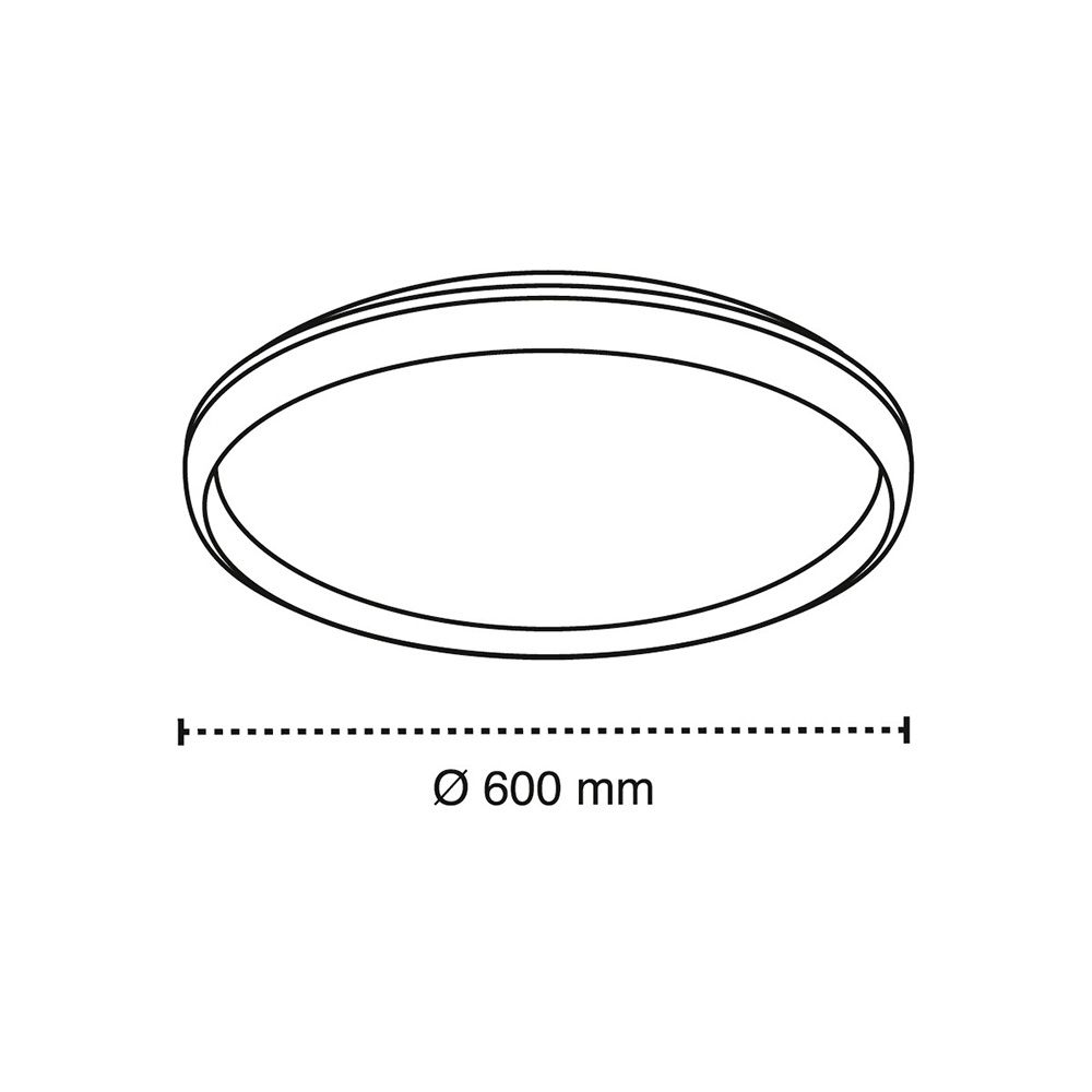 Plafon LED circular, charly, 80 W, 3CCT, 8800 LM, branco, Ø60 x 7 cm - Image 8