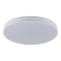 Plafon LED circular, targes, 46 W, 3CCT, 5060 LM, branco, Ø40 x 6,5 cm