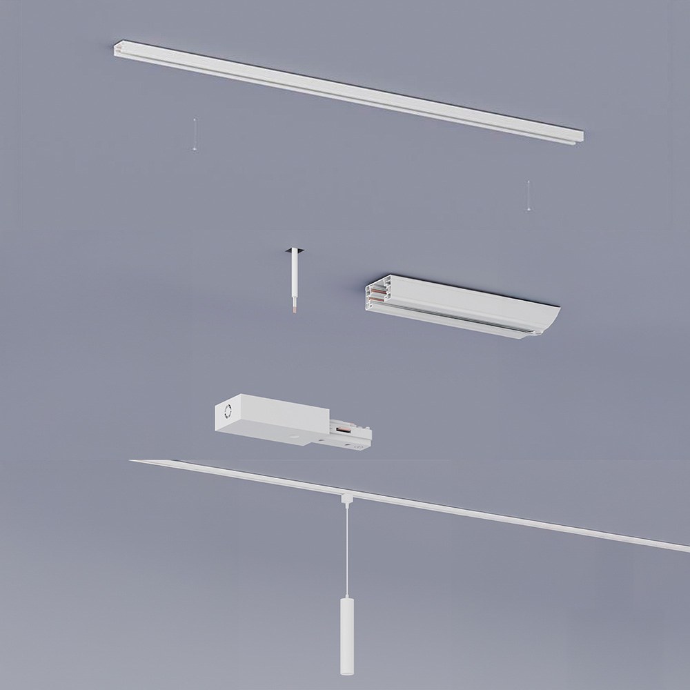 Candeeiro de teto suspenso easylink, paxie GU10, branco, Ø60 x 1550 mm - Image 5