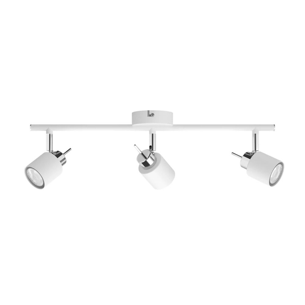 Candeeiro de 3 elementos meranti GU10 (lâmpada não incluída) branco Ø8 x 47,4 x 15,5 cm