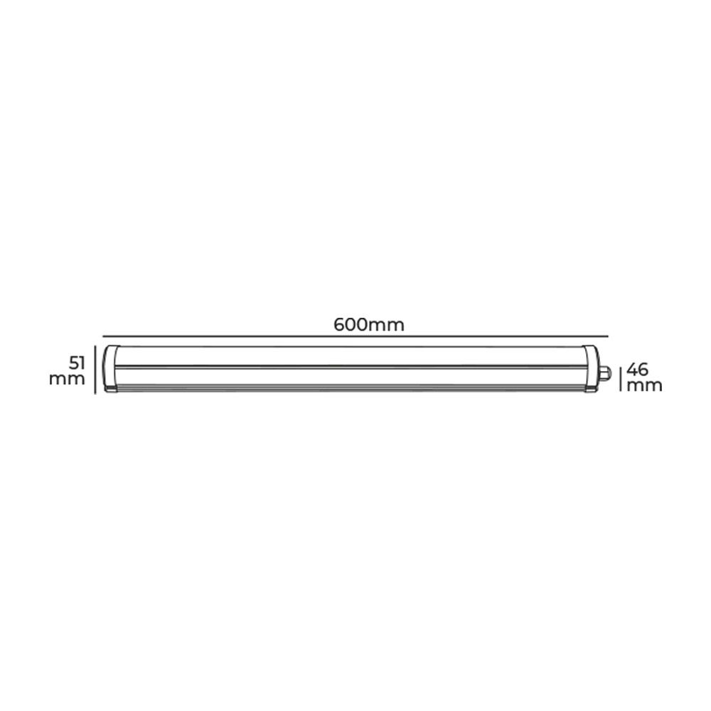Régua LED 18 W 4000 K daylight 1.820 LM 60 x 4,6 x 5,1 cm - Image 4
