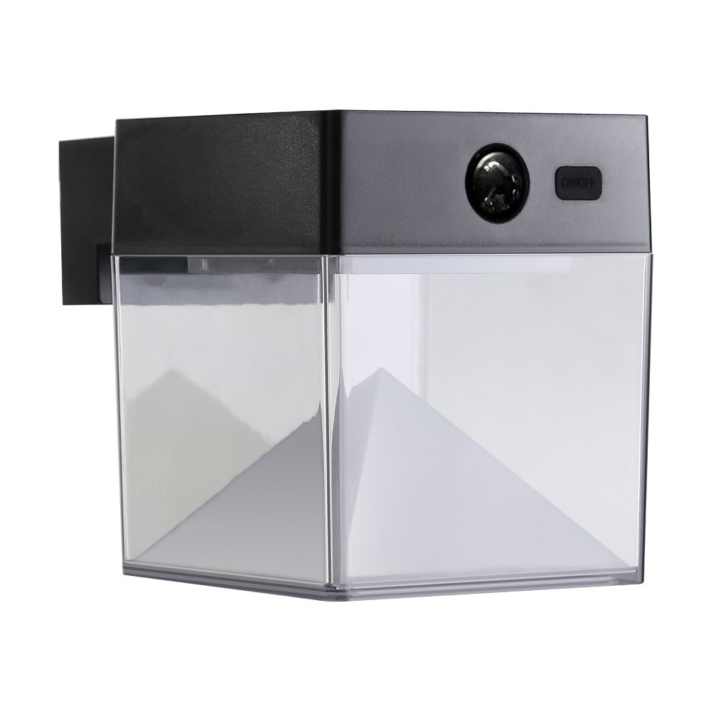 Aplique solar quadrado 4W 500lm, 3000/4000/6500K, 3CCT, com sensor, preto - Image 2