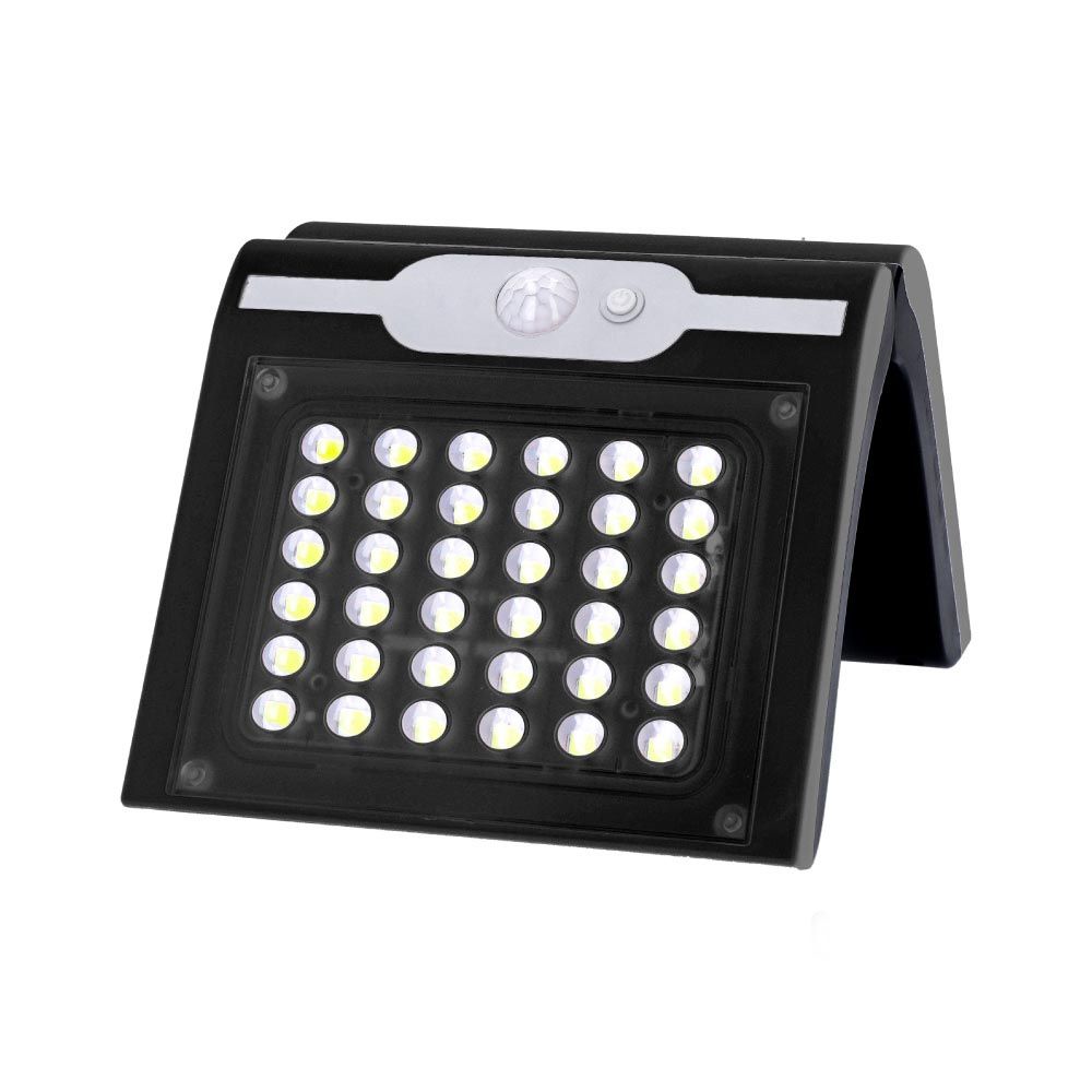 Aplique solar com sensor COR preta, 2 W - Image 2