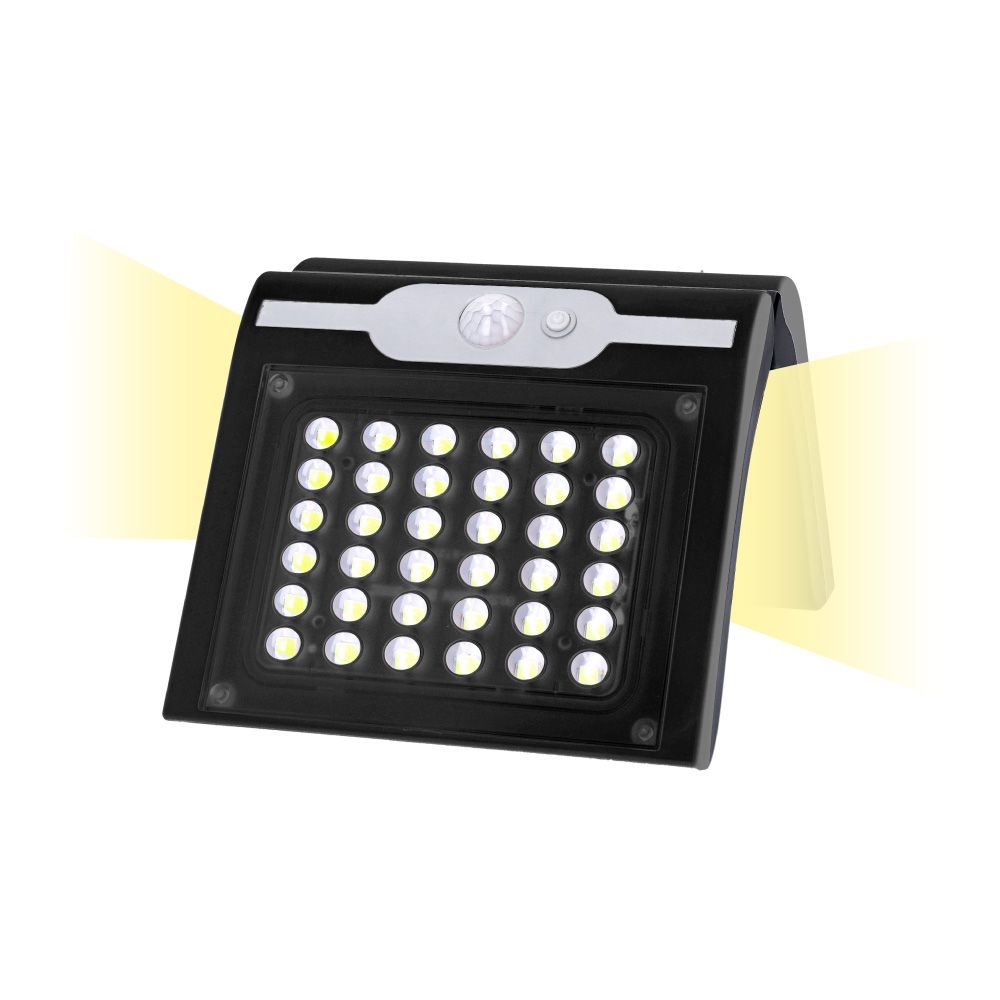 Aplique solar com sensor COR preta, 2 W - Image 3