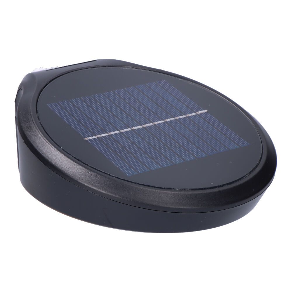 Candeeiro solar 2W 200Lm 6500K com sensor COR preto EDM - Image 4